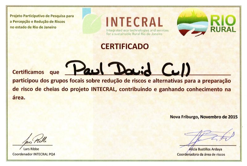 Certificate of Participation